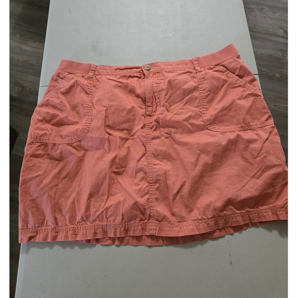 Lee Riders Women Coral Pink Midrise Skort Size 16M  Active Skirt